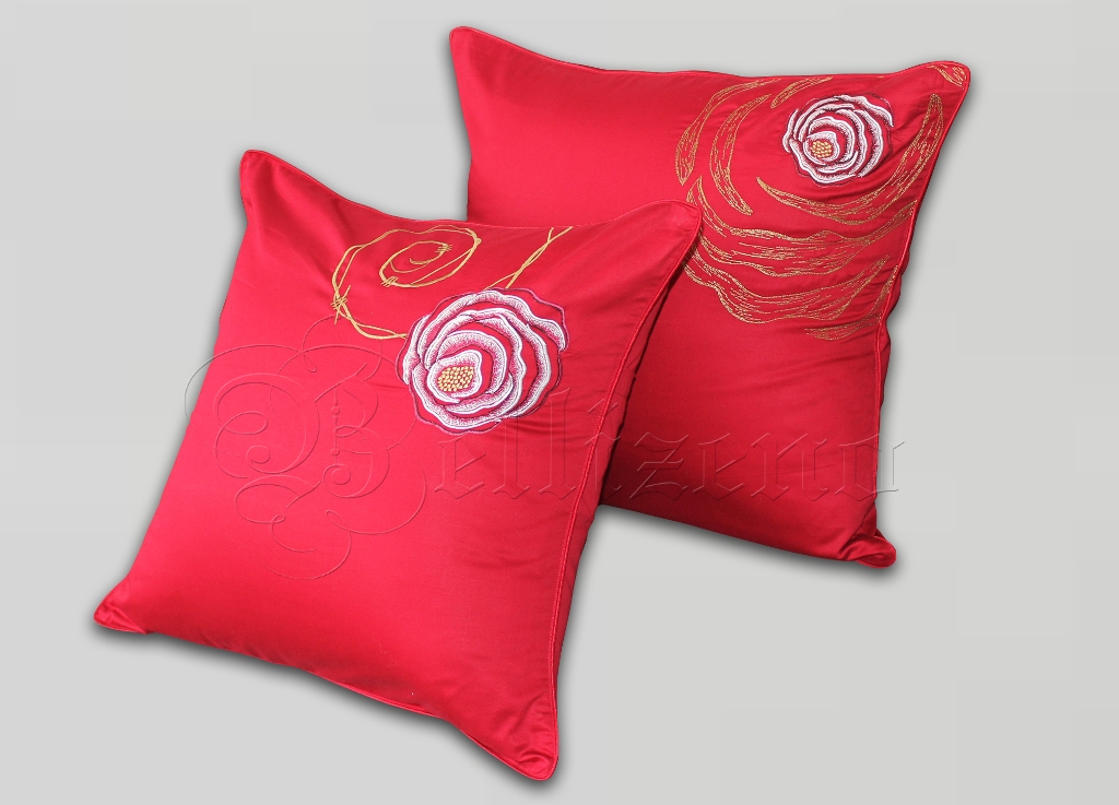 Forever love vỏ gối sofa - đỏ đun